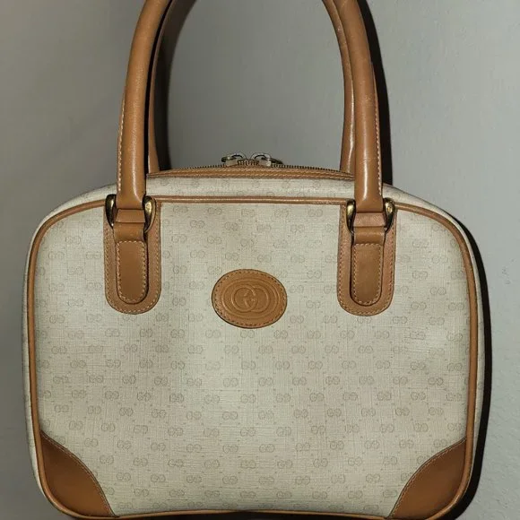 🎉 1980s VINTAGE GUCCI HANDBAG - Picture 3 of 17